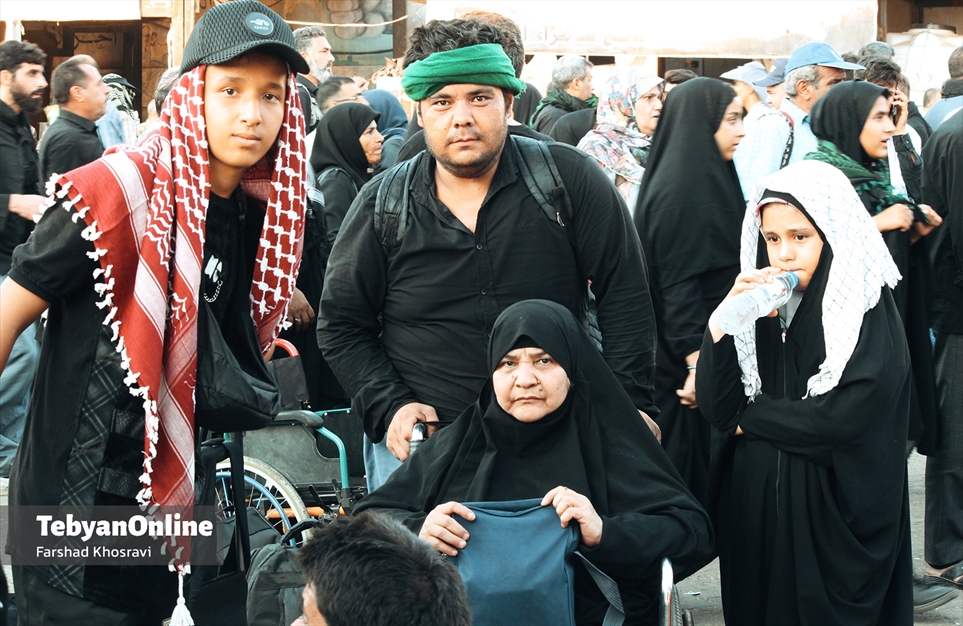 خانواده‌ها در مسیر اربعین