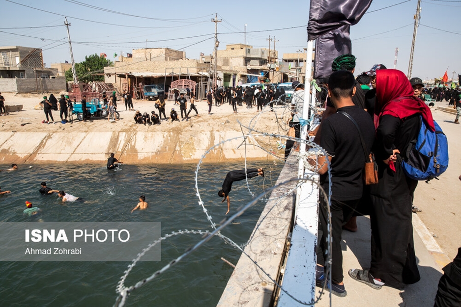 پیاده روی زائرین اربعین از حله به سمت طویریج