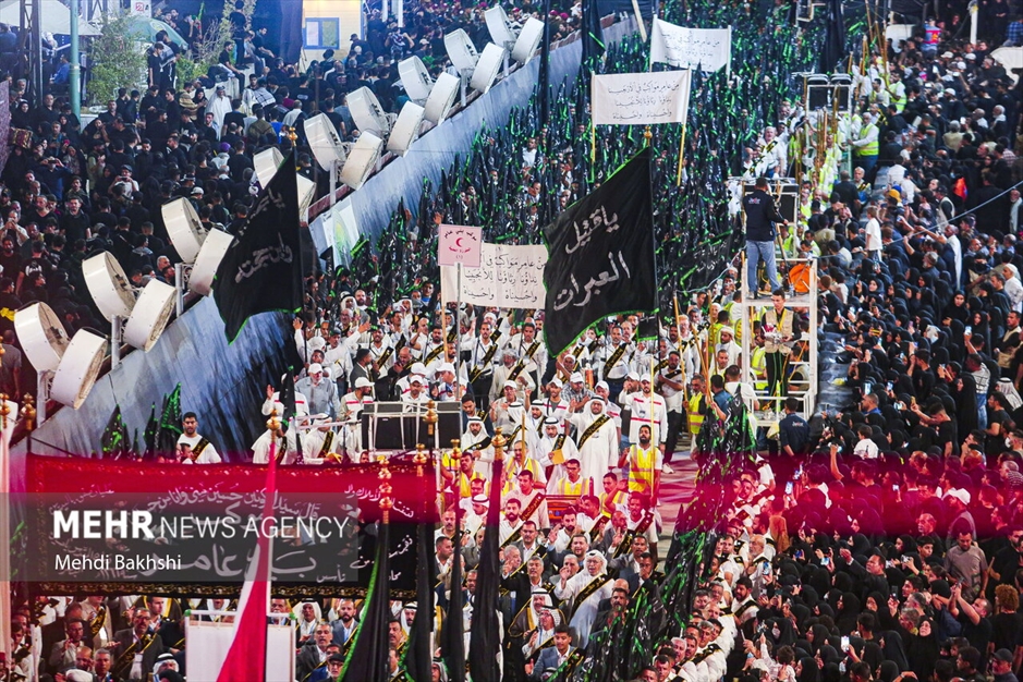 عزاداری قبیله سفیدپوش «بنی‌عامر» در بین‌الحرمین