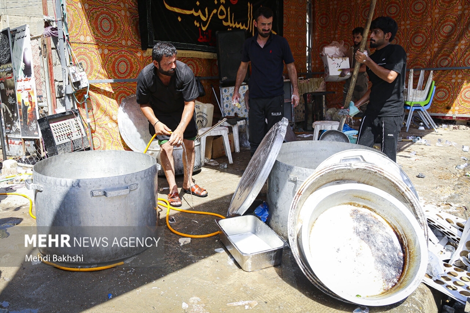 جمع آوری موکب‌های اربعین در کربلا