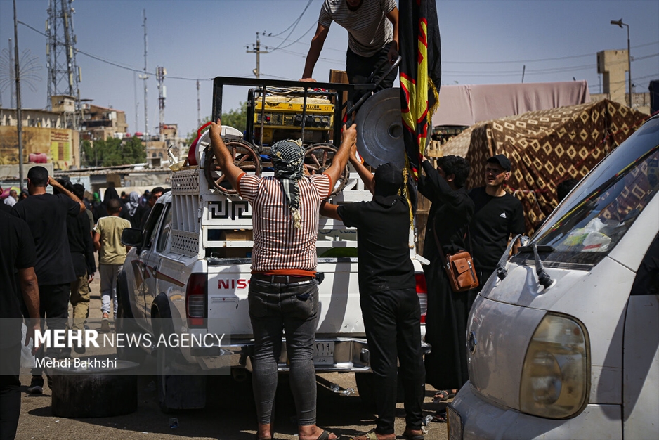 جمع آوری موکب‌های اربعین در کربلا