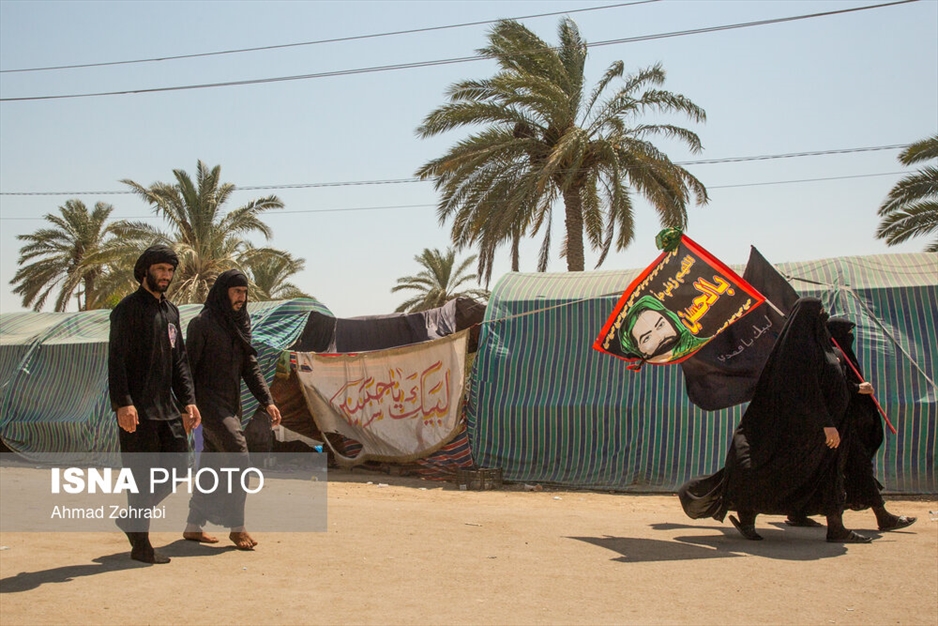 پیاده روی زائرین اربعین از حله به سمت طویریج