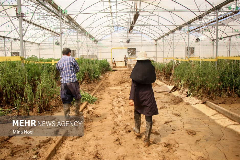 بازدید خبرنگاران از آخرین وضعیت مناطق سیل زده اهر
