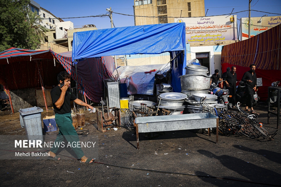 جمع آوری موکب‌های اربعین در کربلا