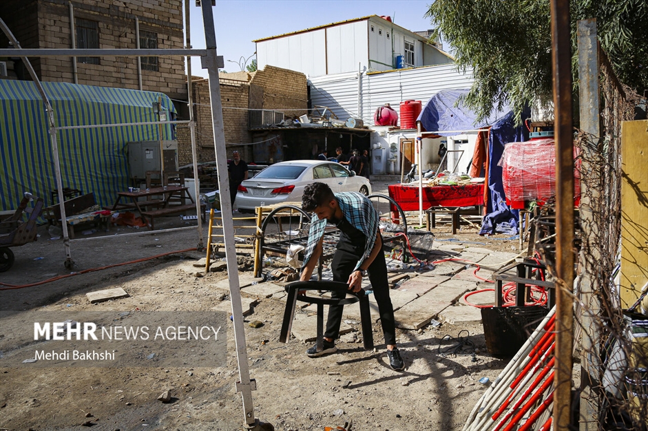 جمع آوری موکب‌های اربعین در کربلا