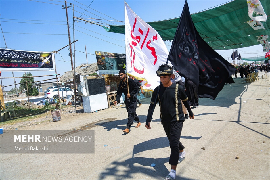 راهپیمایی زوار از حله به کربلا