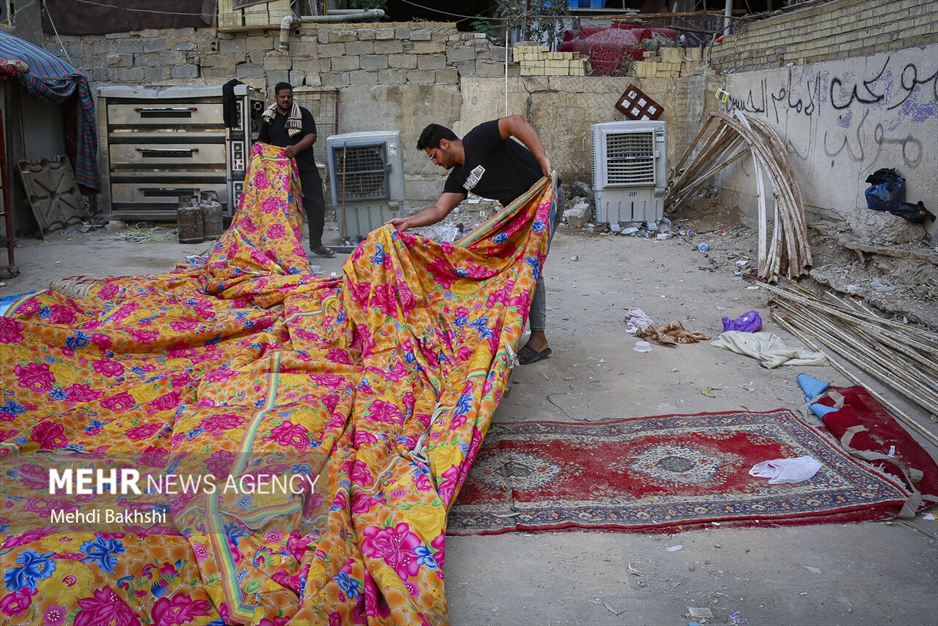 جمع آوری موکب‌های اربعین در کربلا