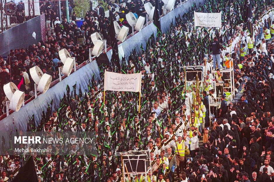 عزاداری قبیله سفیدپوش «بنی‌عامر» در بین‌الحرمین
