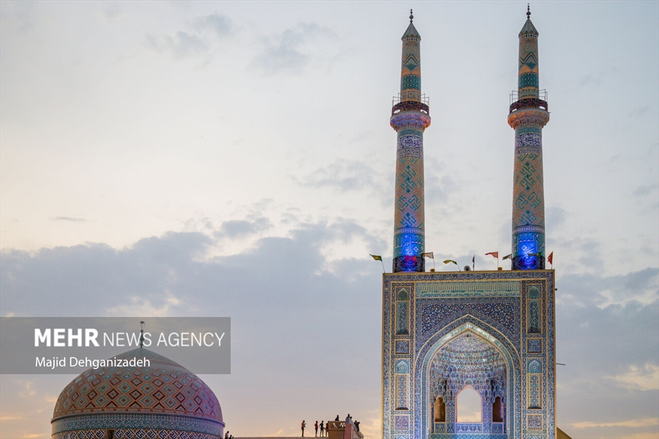 مراسم سنتی پوش کشی در مسجد جامع یزد