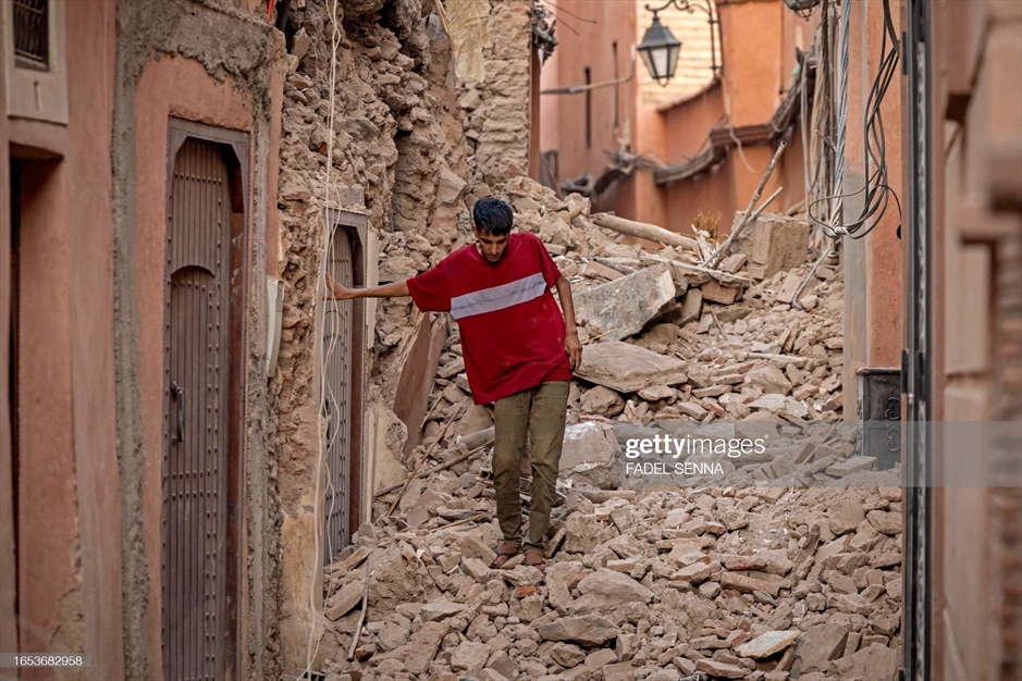 کشته شدن بیش از هزار نفر در زلزله مراکش 