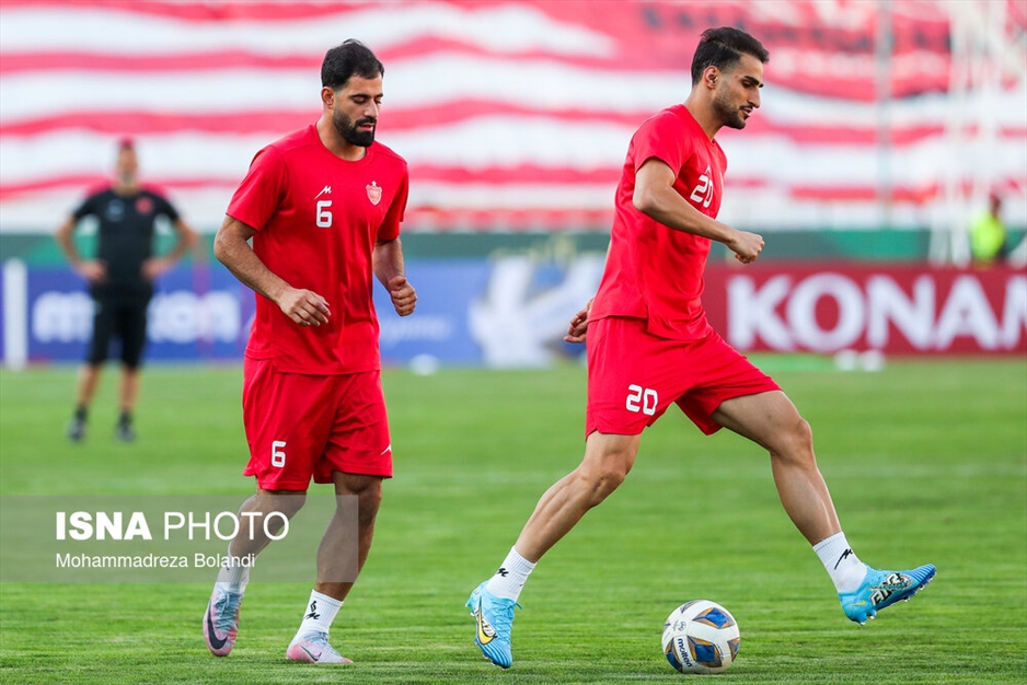 تمرین و نشست خبری تیم فوتبال پرسپولیس پیش از دیدار با النصر عربستان