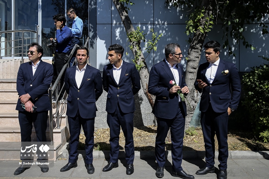 تشییع و تدفین شهید گمنام در دانشکده هواپیمایی کشوری