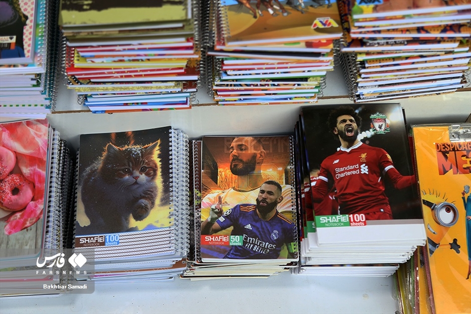 بازار لوازم التحریر سنندج در آستانه آغاز سال تحصیلی جدید