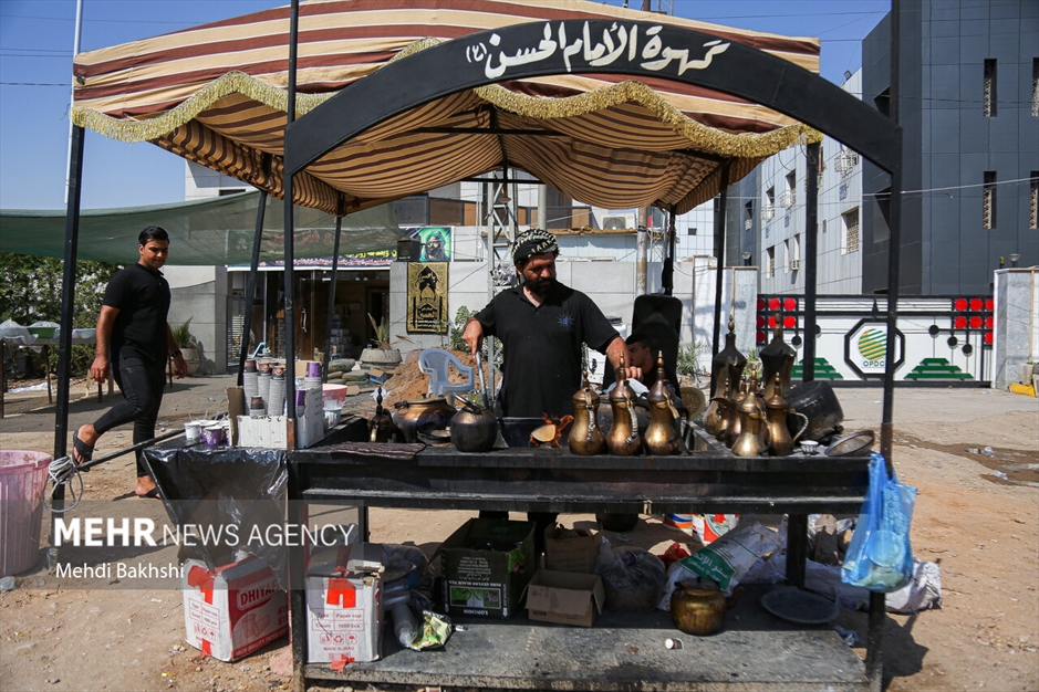 راهپیمایی زوار از حله به کربلا