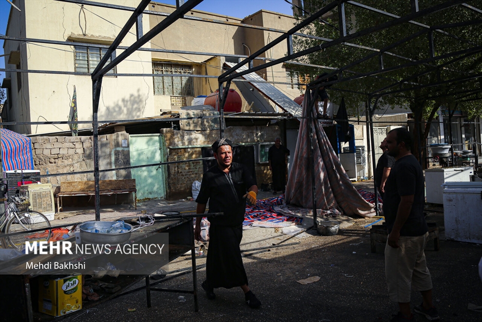 جمع آوری موکب‌های اربعین در کربلا