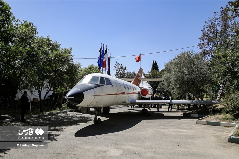 تشییع و تدفین شهید گمنام در دانشکده هواپیمایی کشوری