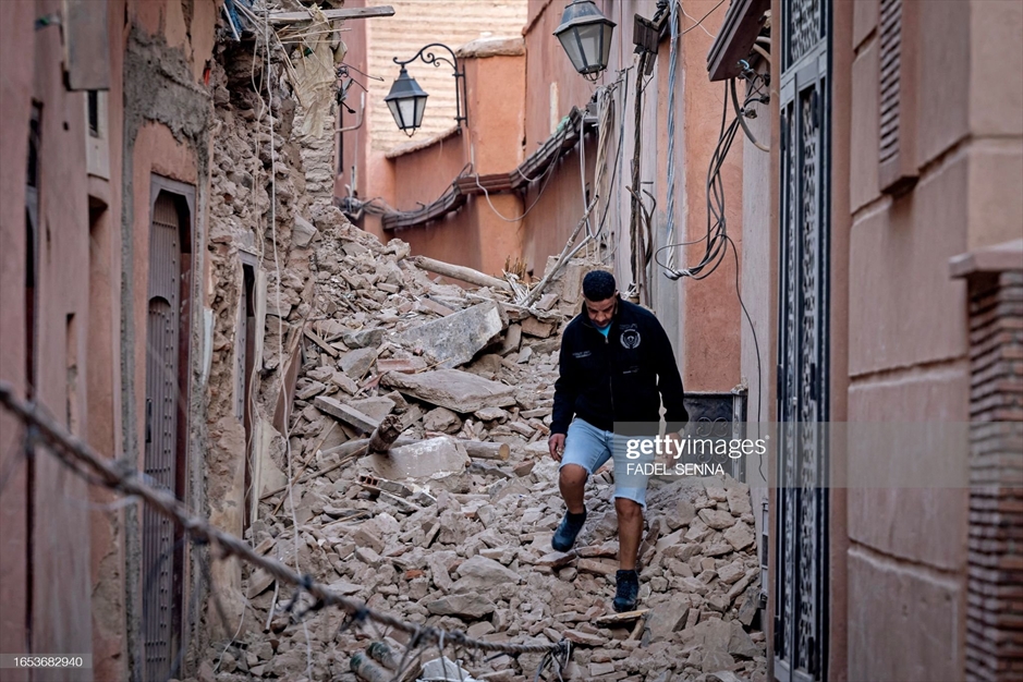 کشته شدن بیش از هزار نفر در زلزله مراکش 