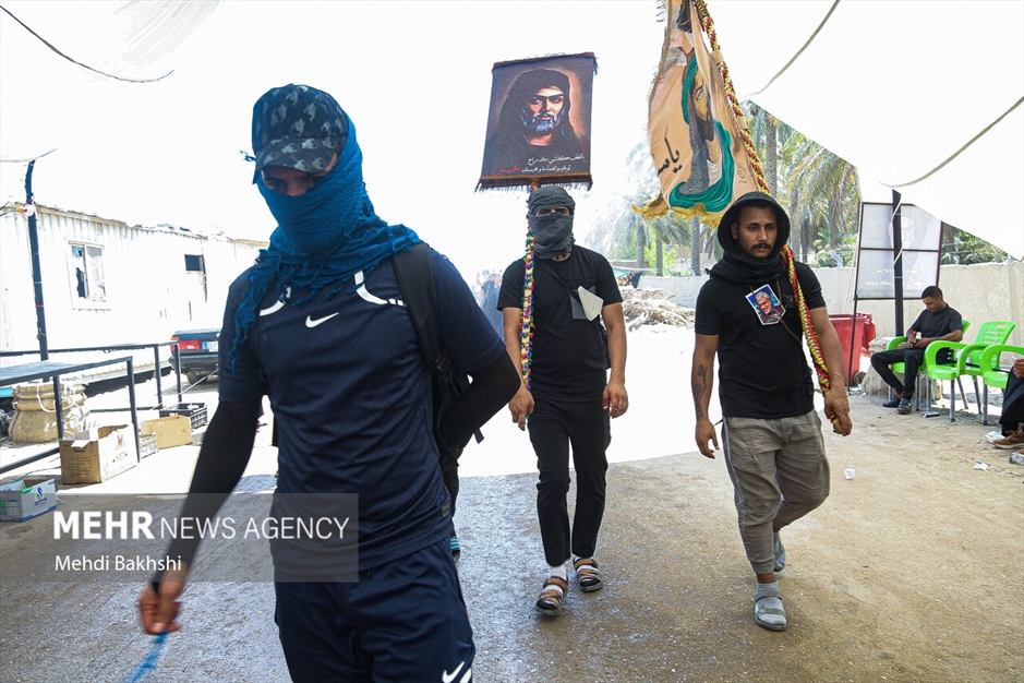 راهپیمایی زوار از حله به کربلا