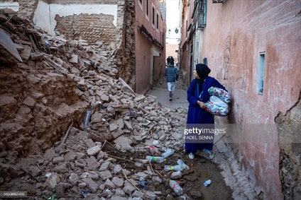 کشته شدن بیش از هزار نفر در زلزله مراکش 