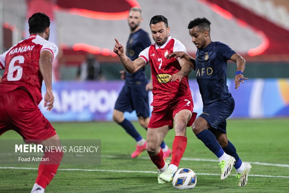 دیدار تیم های فوتبال پرسپولیس تهران و النصر عربستان