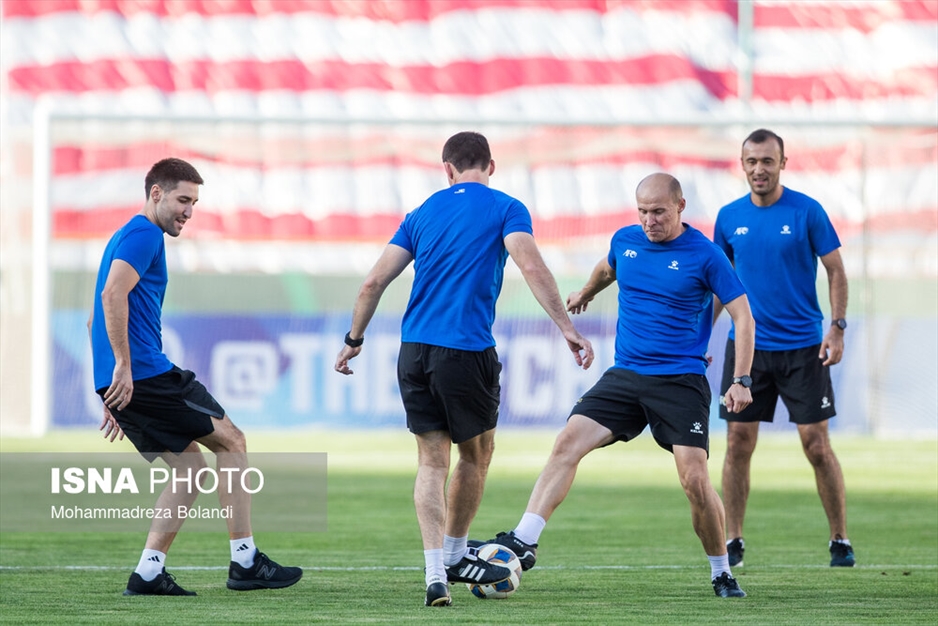 تمرین و نشست خبری تیم فوتبال پرسپولیس پیش از دیدار با النصر عربستان