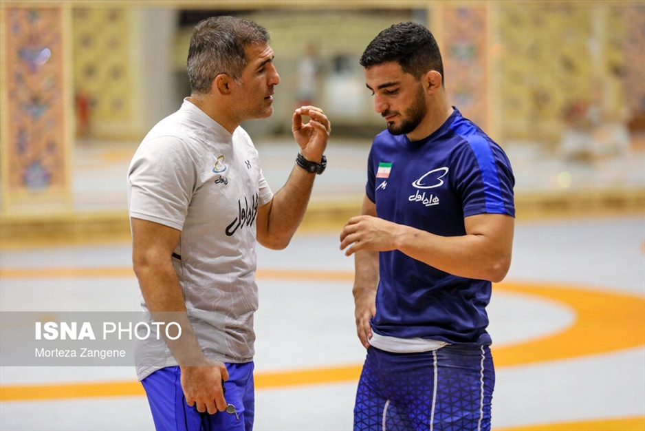 آخرین تمرین تیم ملی کشتی آزاد پیش از مسابقات قهرمانی جهان ۲۰۲۳