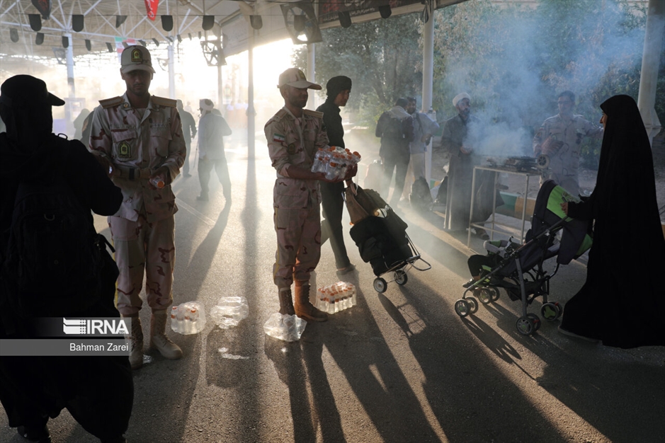 تردد زائران اربعین از مرز خسروی