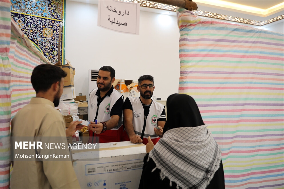 خدمات هلال احمر در درمانگاه‌های سامرا و کاظمین