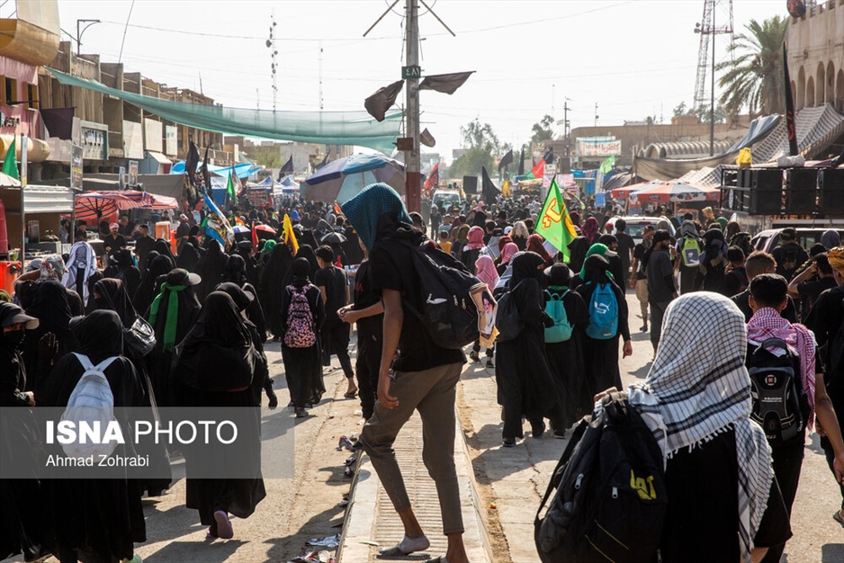 پیاده روی زائرین اربعین از حله به سمت طویریج