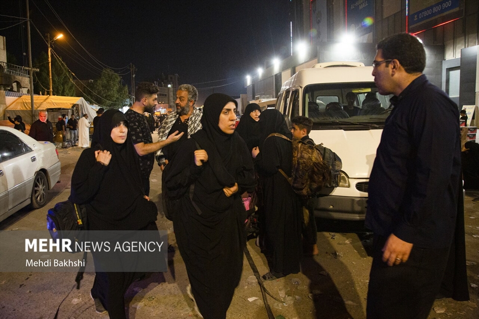 بازگشت شبانه زائران اربعین