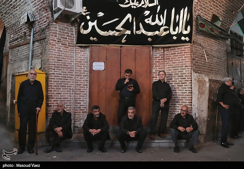 مراسم عزاداری به مناسبت شهادت امام رضا در بازار تبریز