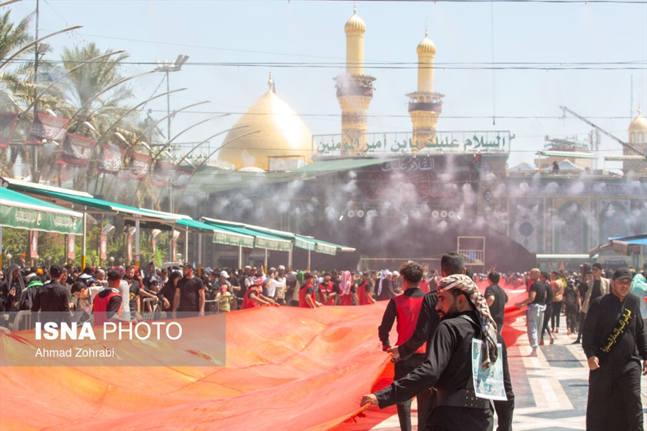 ورود و عزاداری زائران حسینی به کربلا
