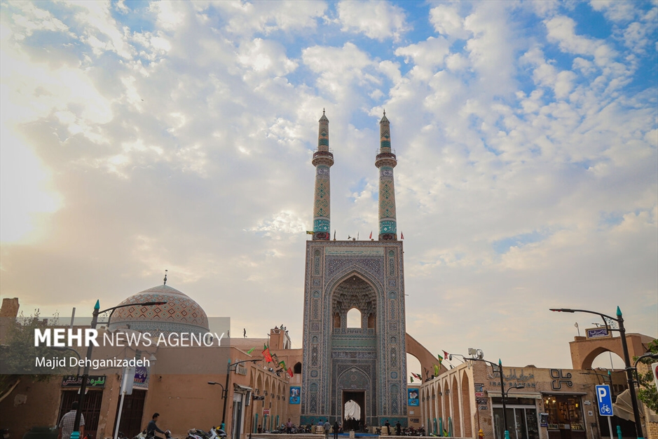 مراسم سنتی پوش کشی در مسجد جامع یزد