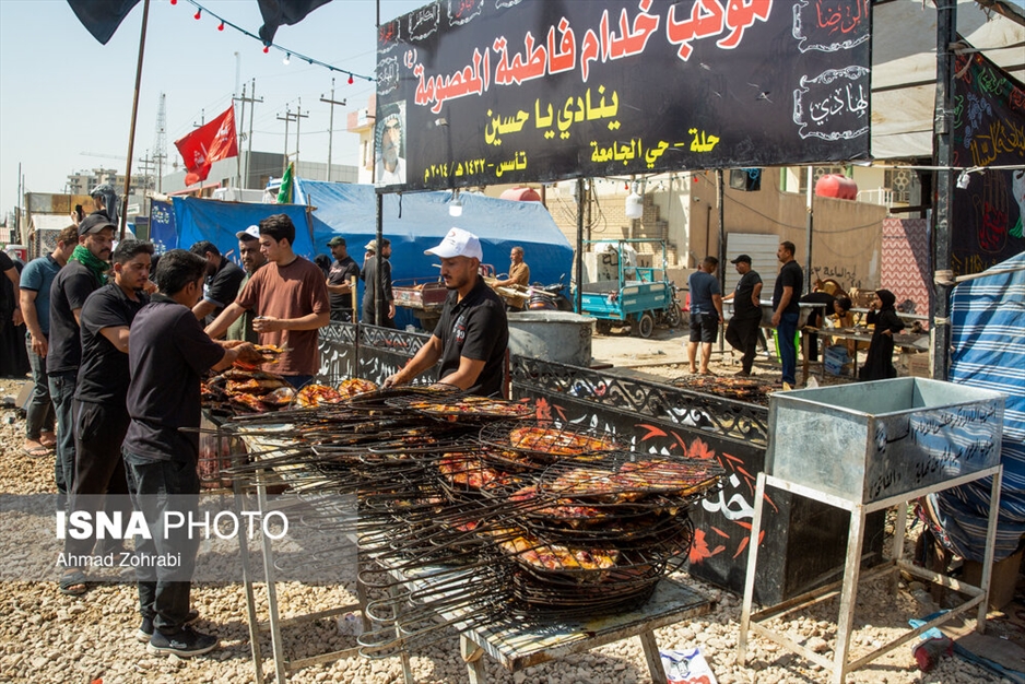 پیاده روی زائرین اربعین از حله به سمت طویریج