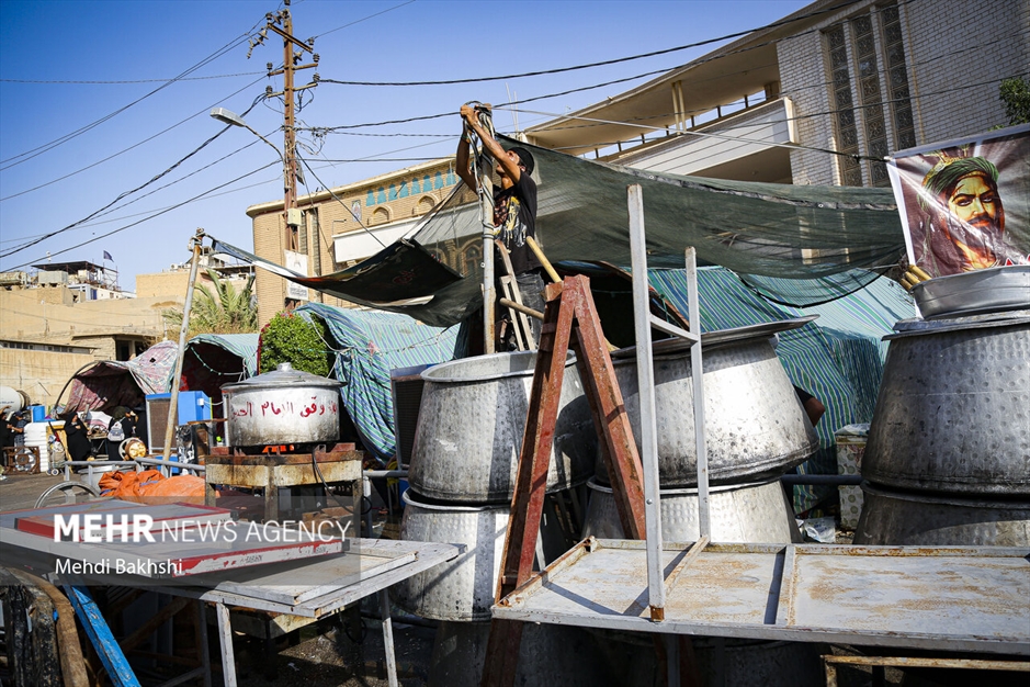 جمع آوری موکب‌های اربعین در کربلا