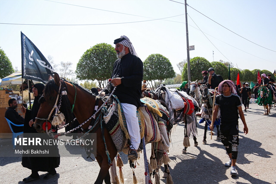 راهپیمایی زوار از حله به کربلا