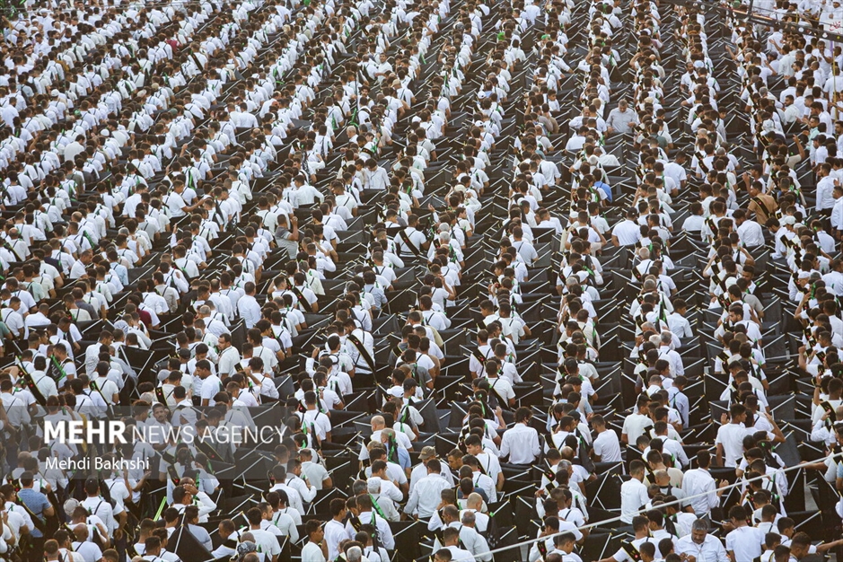 عزاداری قبیله سفیدپوش «بنی‌عامر» در بین‌الحرمین