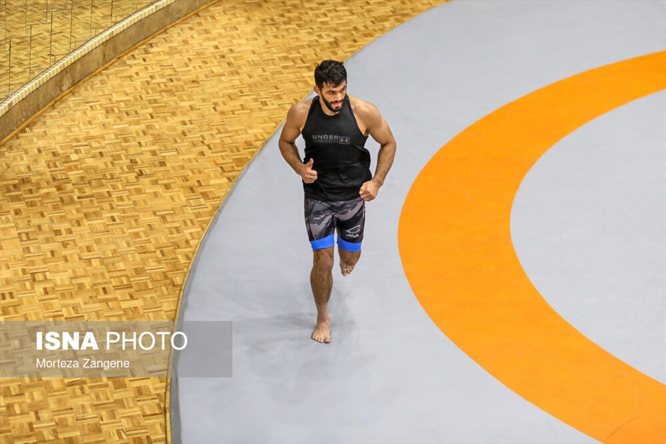 آخرین تمرین تیم ملی کشتی آزاد پیش از مسابقات قهرمانی جهان ۲۰۲۳