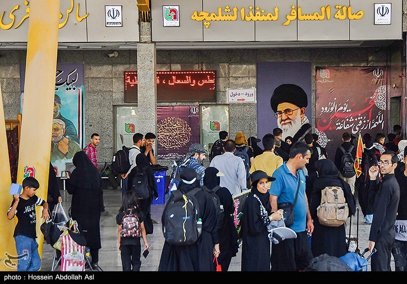 بازگشت زائرین اربعین حسینی از مرز شلمچه