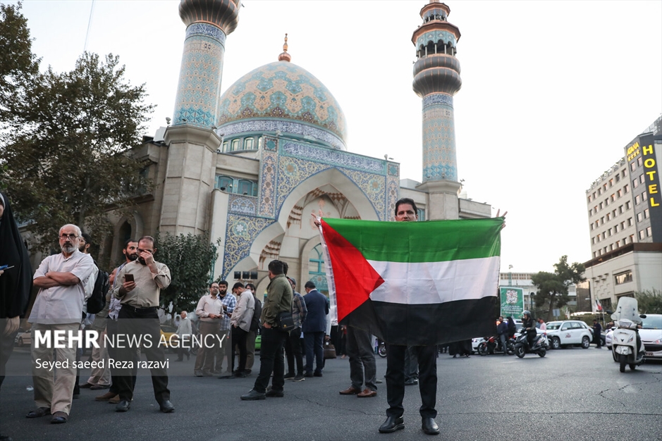 تجمع مردمی در حمایت از پیروزی مردم فلسطین