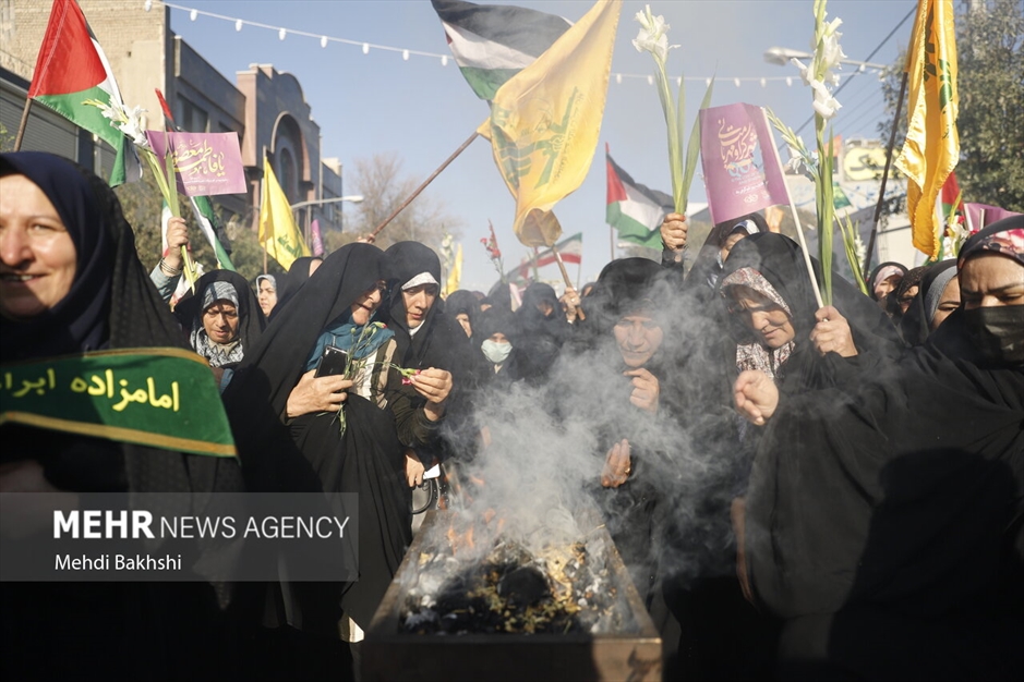 کاروان استقبال نمادین ورود حضرت معصومه سلام‌الله‌علیها به قم