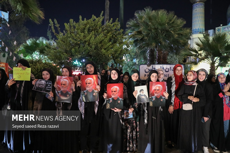 تجمع مردمی در حمایت از پیروزی مردم فلسطین