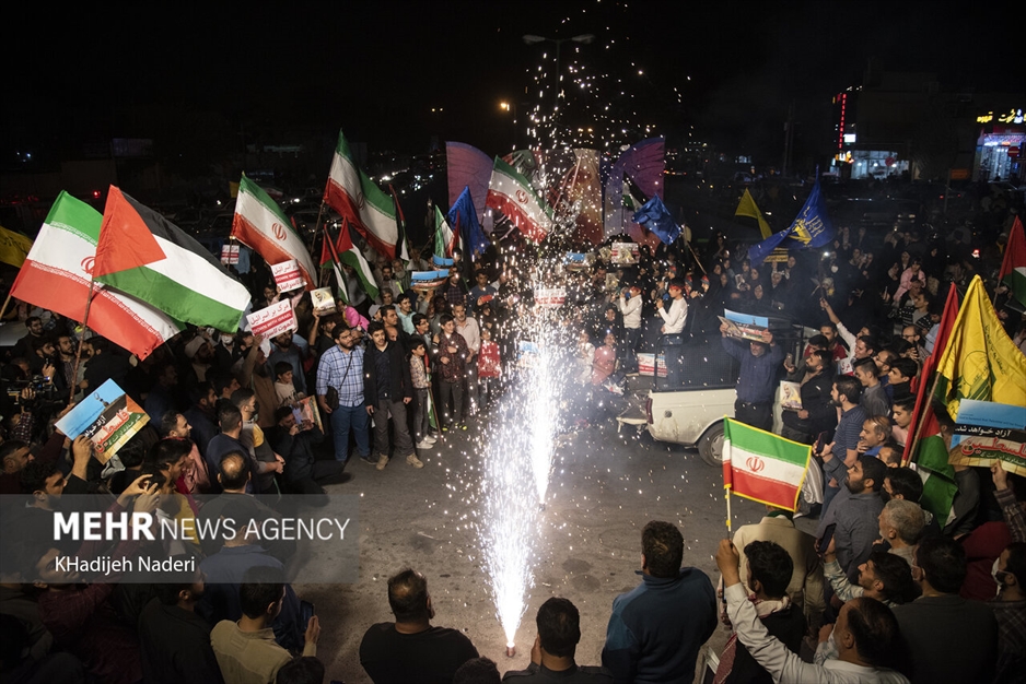 جشن مردمی «طوفان الاقصی» در استان‌ها
