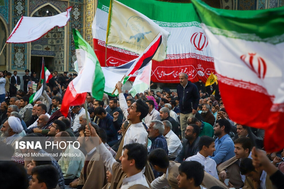 اجتماع همبستگی با جبهه مقاومت فلسطین در حرم مطهر رضوی