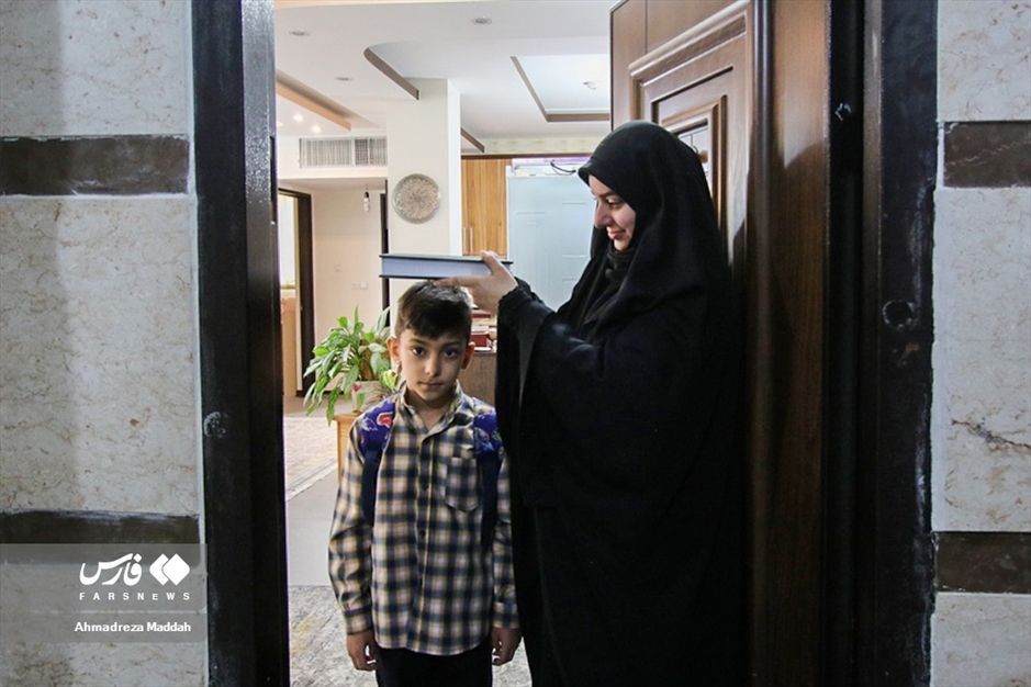 اولین روز مدرسه فرزند شهید مدافع حرم«داوود جعفری»