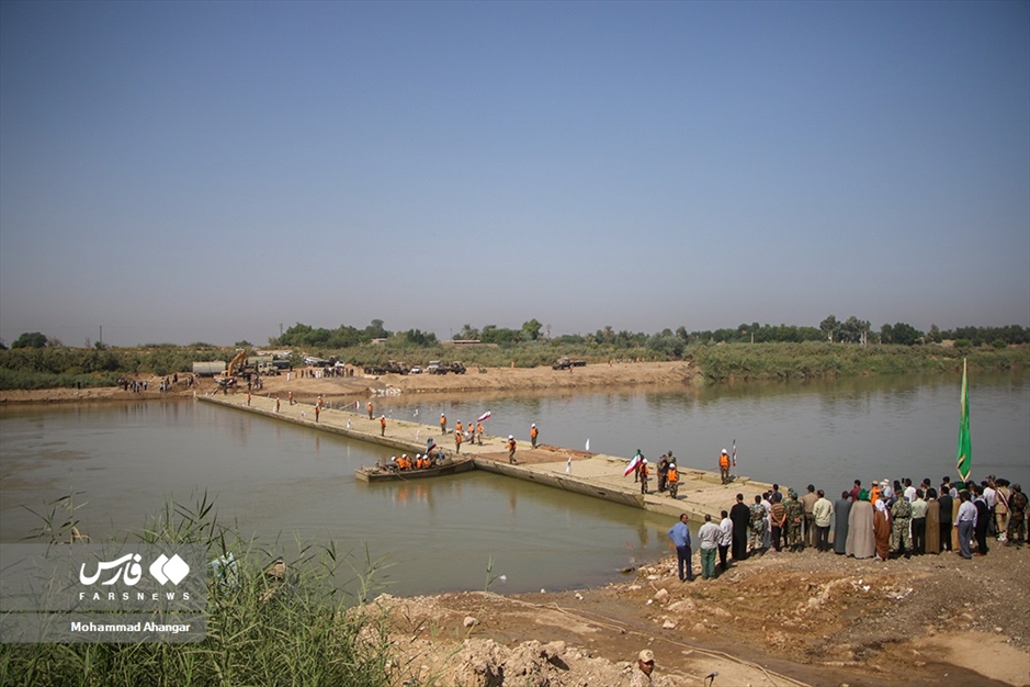 نصب پل شناور «عنافچه» توسط ارتش