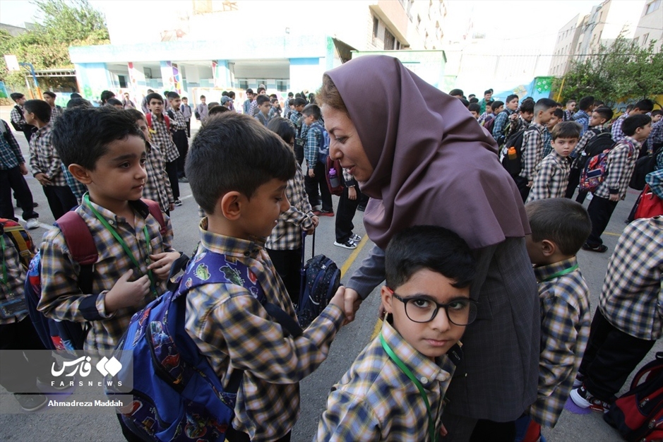 اولین روز مدرسه فرزند شهید مدافع حرم«داوود جعفری»