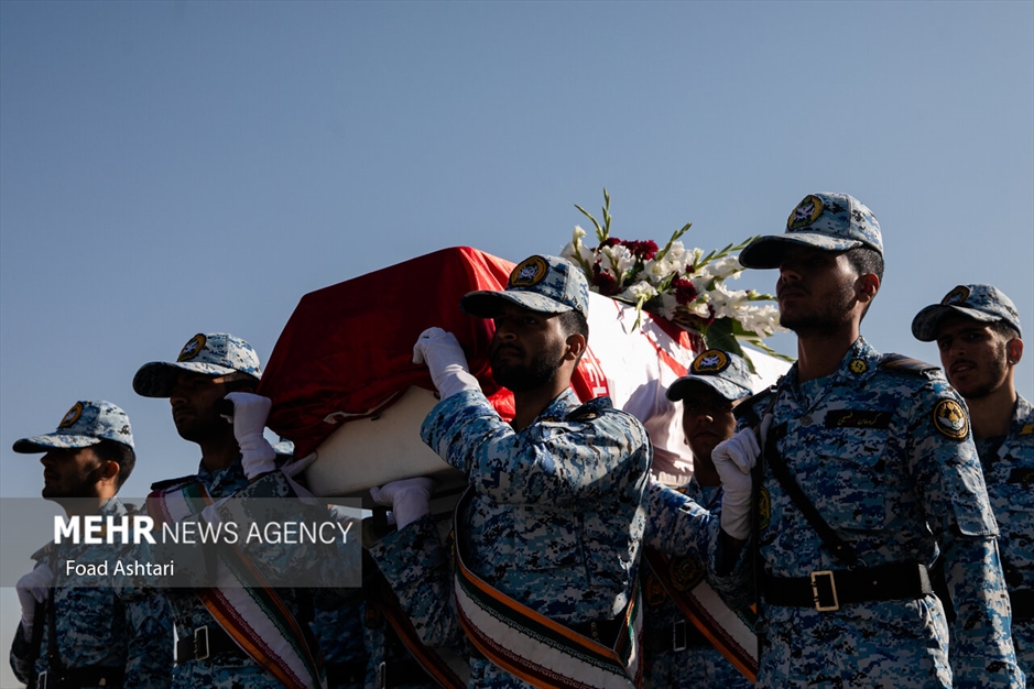 مراسم تشییع پیکر خلبان پیشکسوت محمود ضرابی