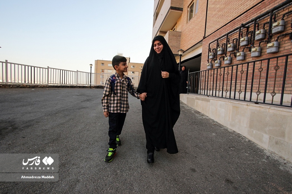 اولین روز مدرسه فرزند شهید مدافع حرم«داوود جعفری»