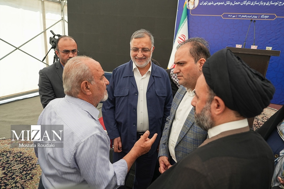  آیین بهره‌برداری از طرح نوسازی حمل و نقل عمومی تهران